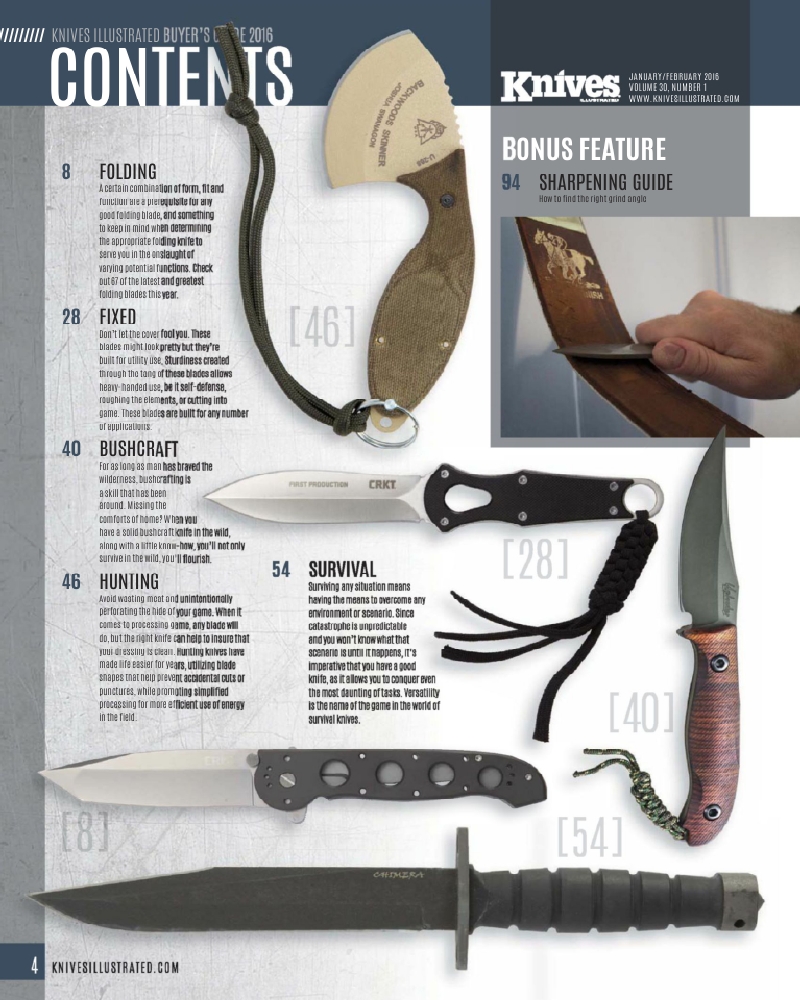 1. Knives Illustrated - January, February 2016