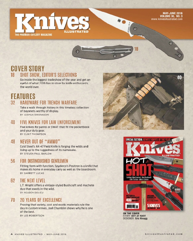 3. Knives Illustrated - May, June 2016
