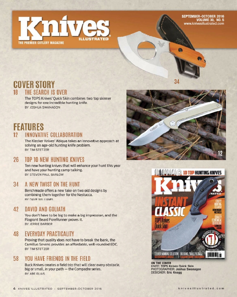 5. Knives Illustrated - September, October 2016