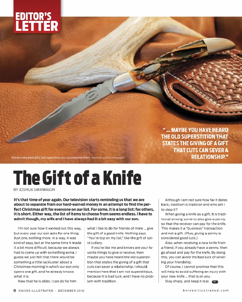 7. Knives Illustrated - December 2016