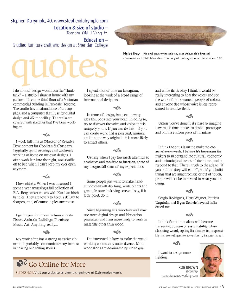 Canadianwoodworking 119 Apr May 2019