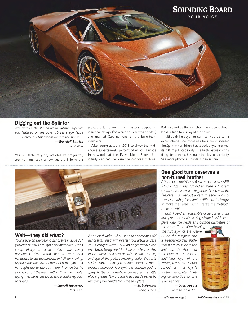 wood Magazine 259 (March 2019)