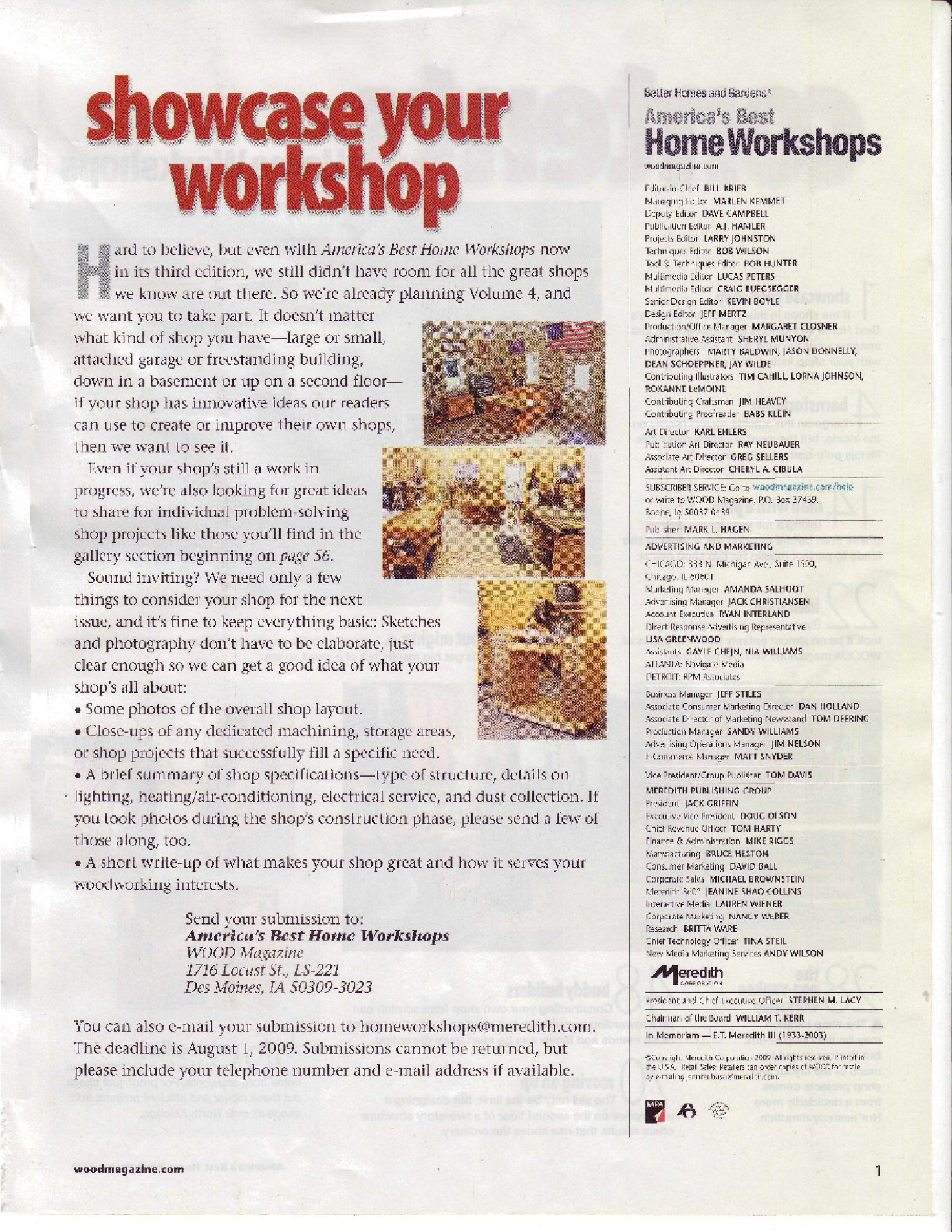 America s Best Home Workshops 2009