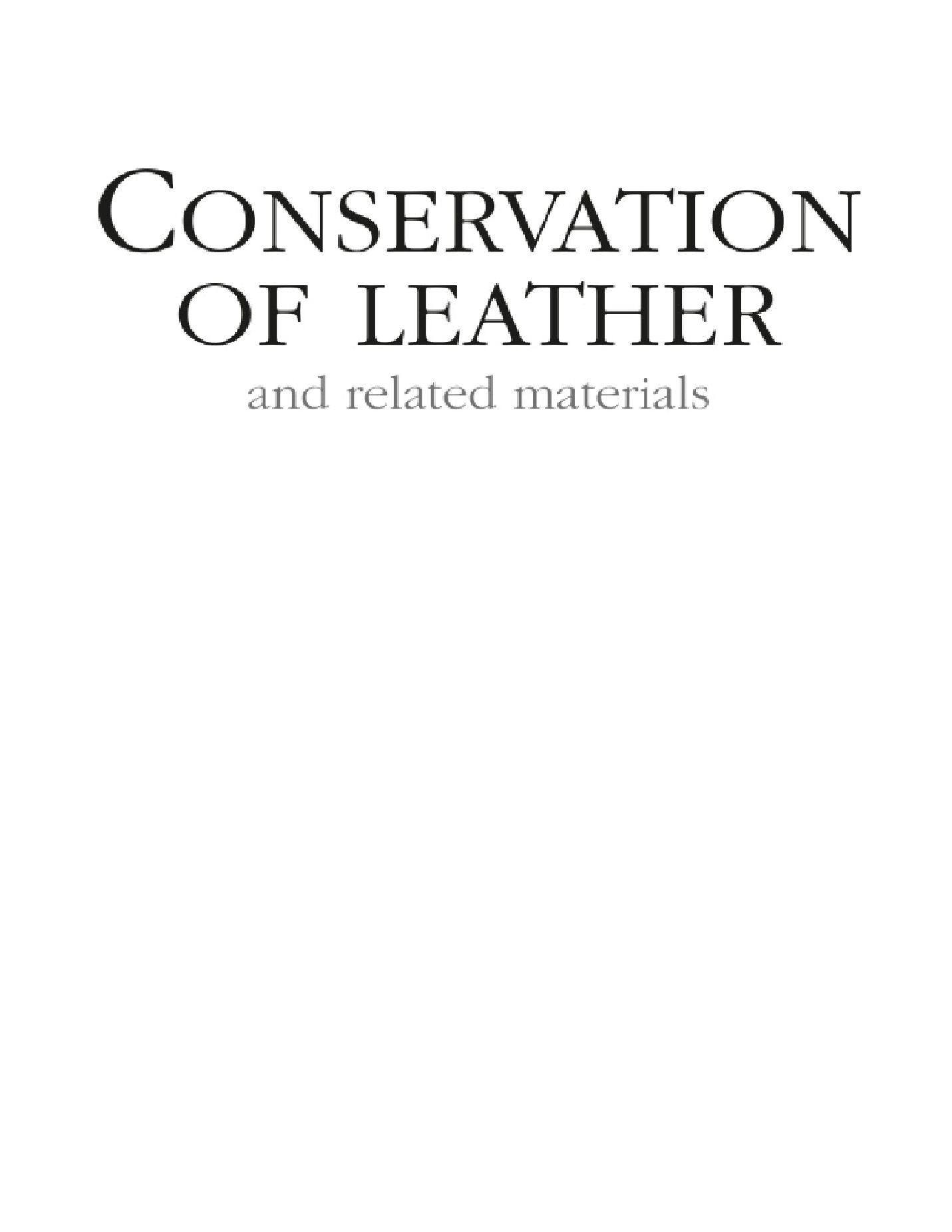 Butterworth Heinemann.Conservation.of.Leather.and.Related.Materials.Dec.2005 皮革保護和相關材料 other