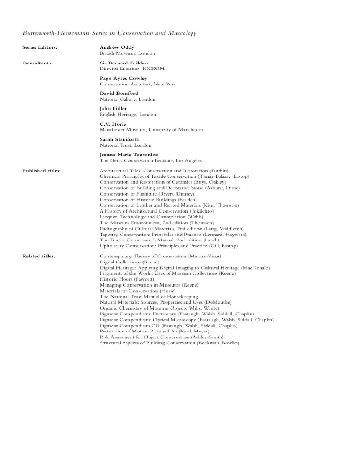 Butterworth Heinemann.Conservation.of.Leather.and.Related.Materials.Dec.2005 皮革保護和相關材料 other