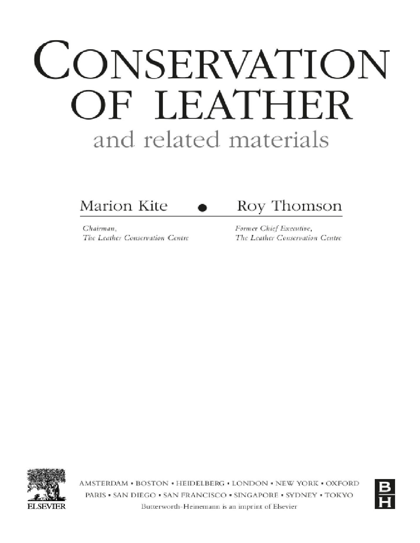 Butterworth Heinemann.Conservation.of.Leather.and.Related.Materials.Dec.2005 皮革保護和相關材料 other