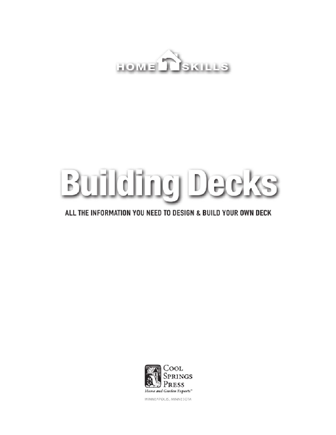 Home Skills Building Decks 首頁技能。建築層數201308