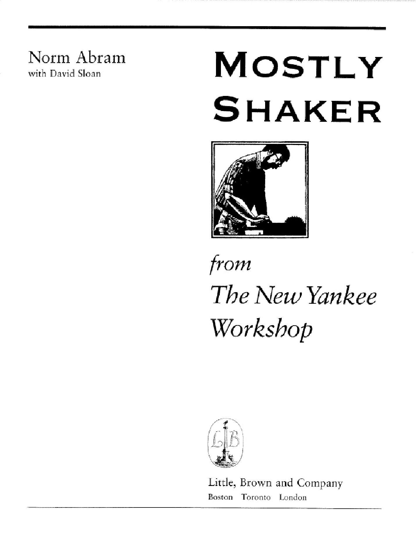 Mostly Shaker from the New Yankee Workshop 1992