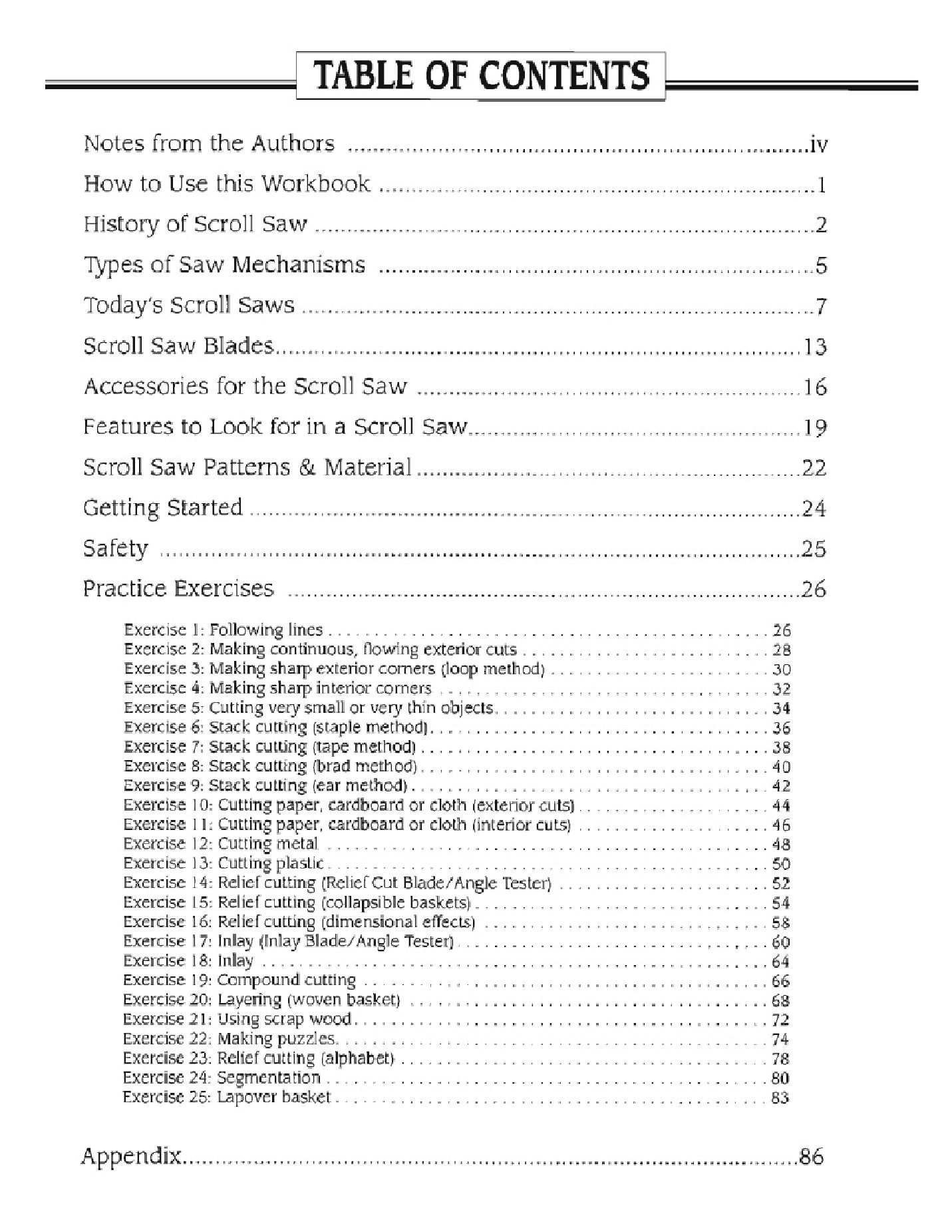 Scroll Saw Workbook  Learn to Use Your Scroll Saw in 25 Skill Building Chapters 2003  滾動鋸工作簿：學習使用線鋸在