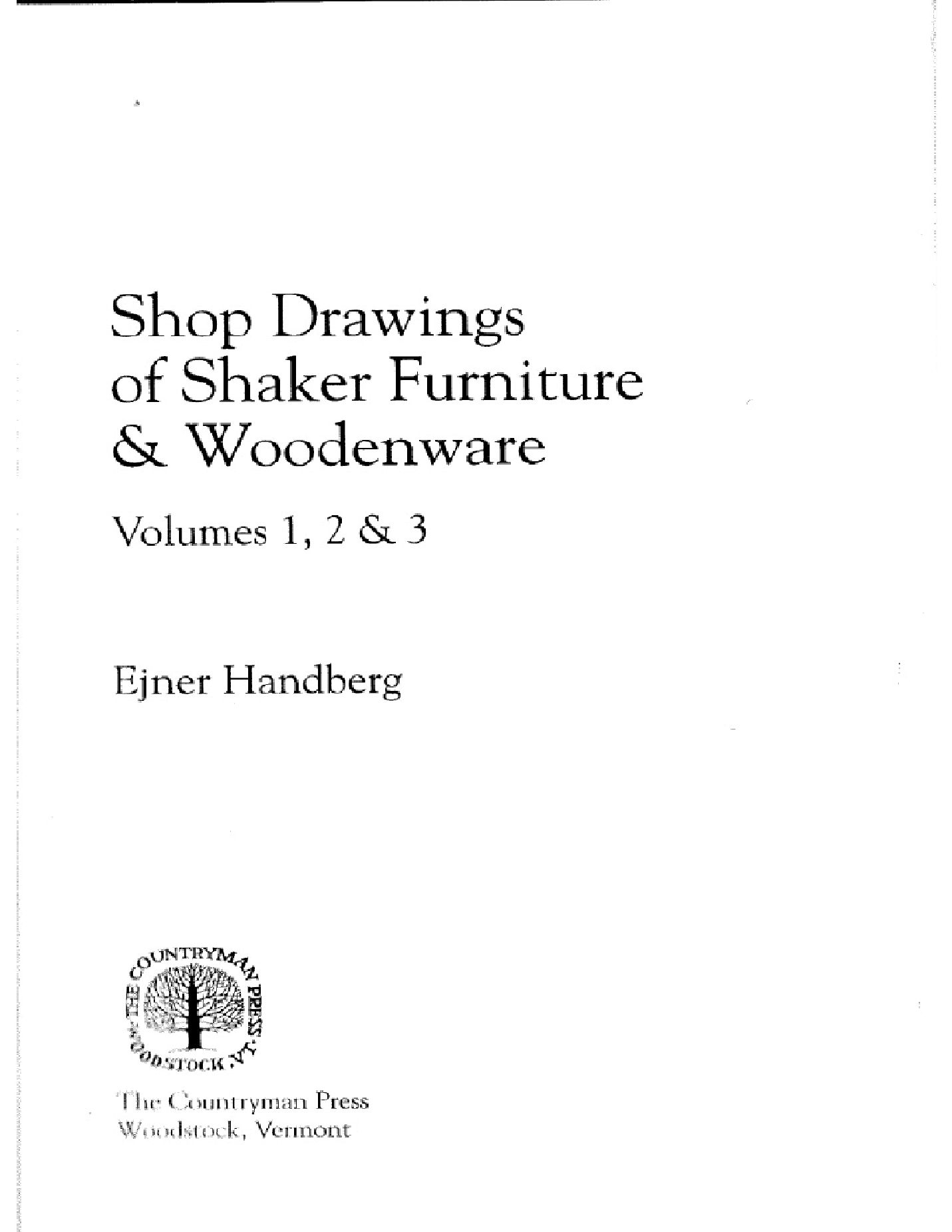 Shop Drawings of Shaker Furniture   Woodenware  沙克爾家具及木器