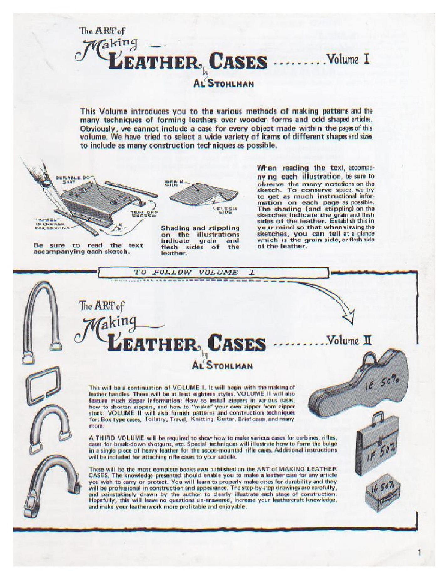 Stohlman  The art of Making Leather cases Vol.1 1979 other