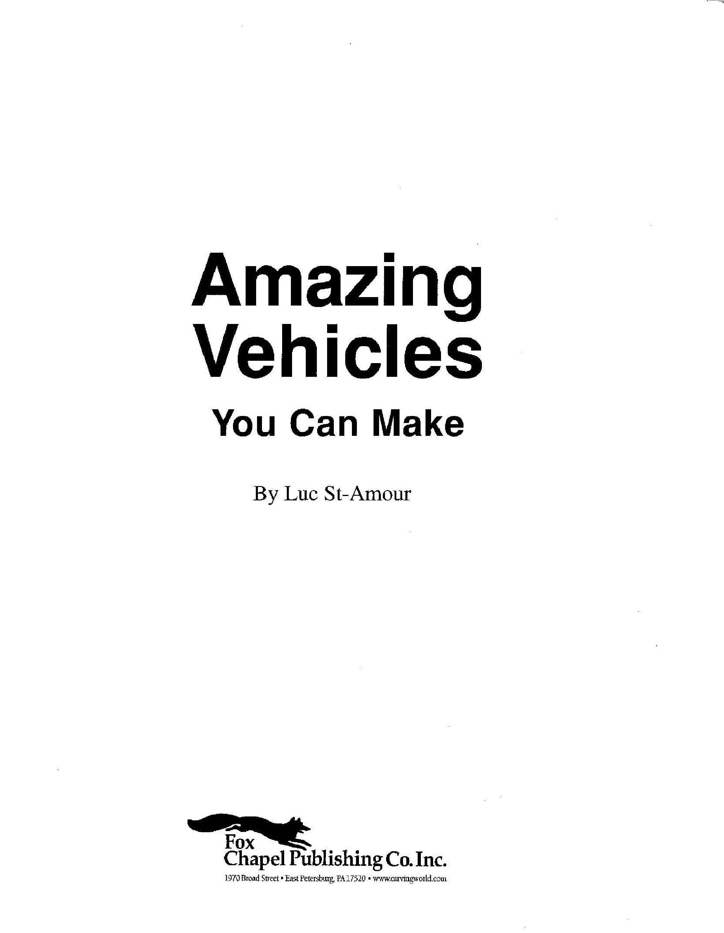 Amazing Vehicles You Can Make 2001_你可以惊人的车辆