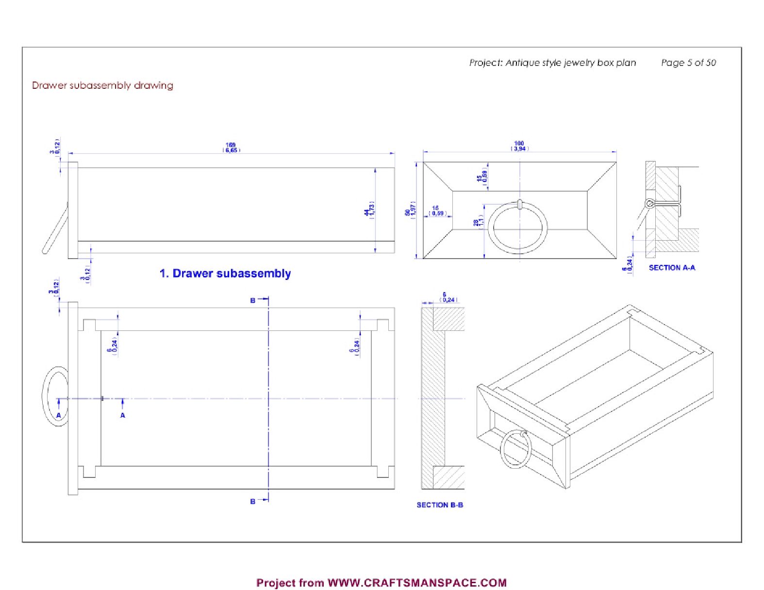 Antique style jewelry box plan_仿古风格的首饰盒计划