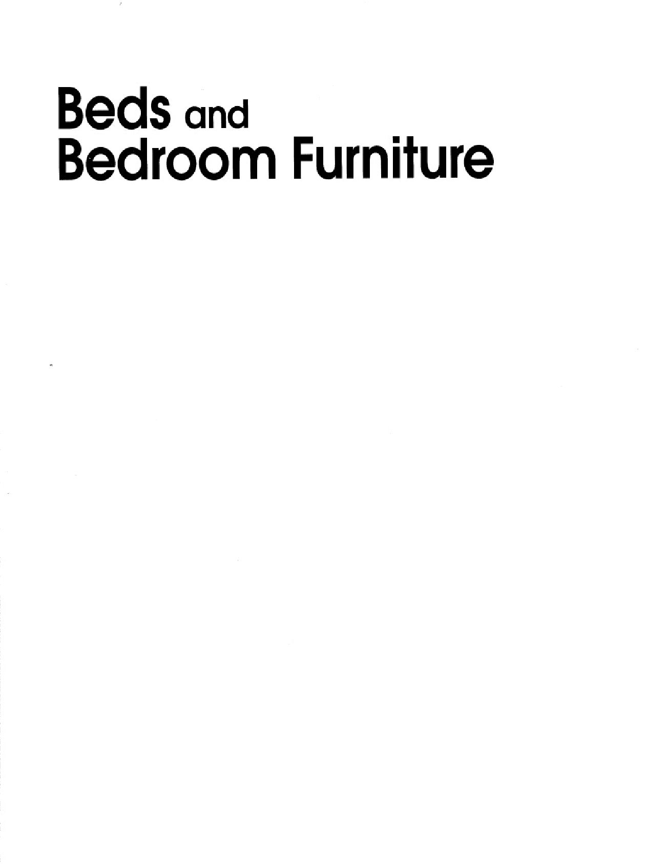 Beds and Bedroom Furniture_The Best of Fine Woodworking  1997 床和卧室家具：细木工的最佳