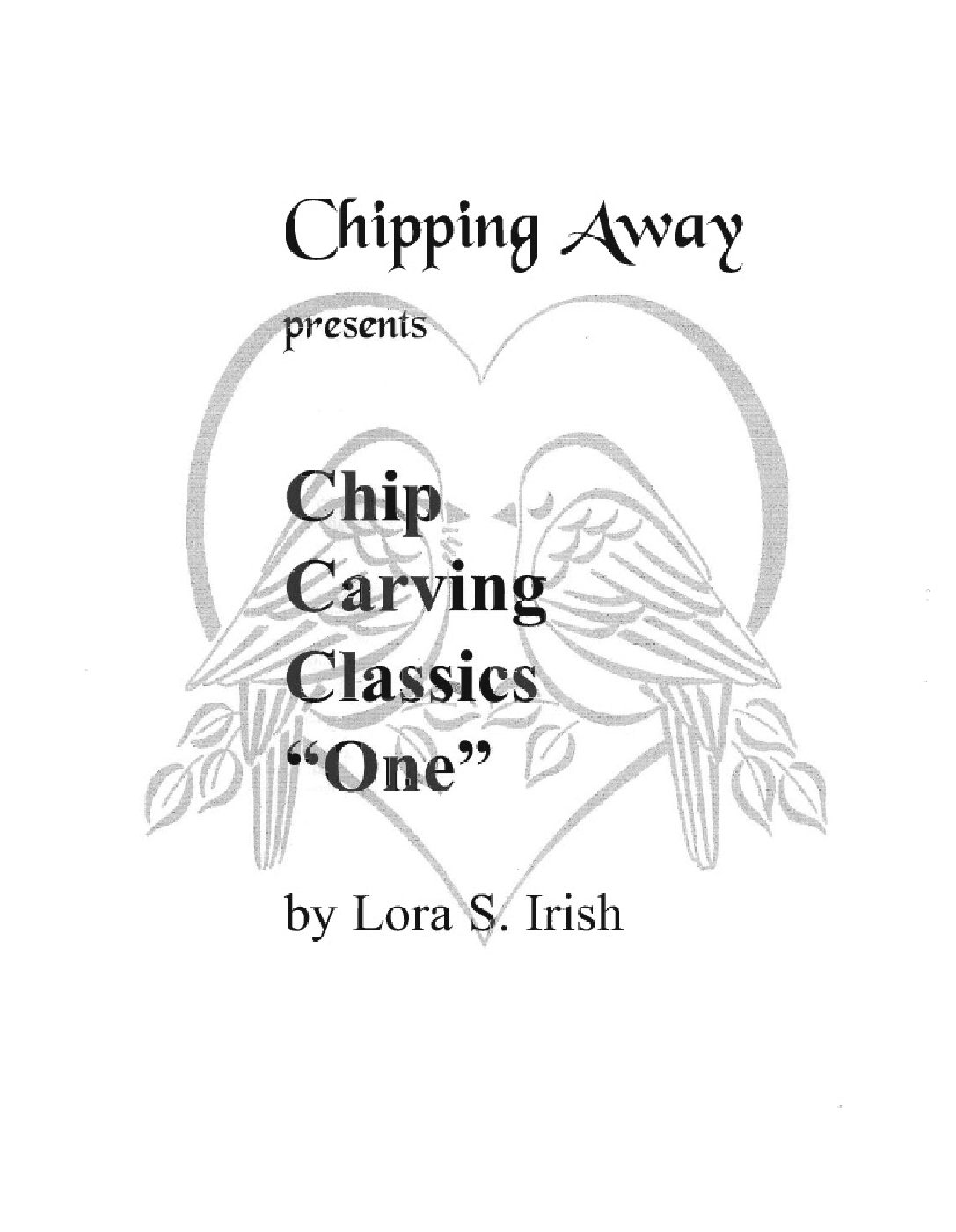 Chip Carving Classics One 01 1999