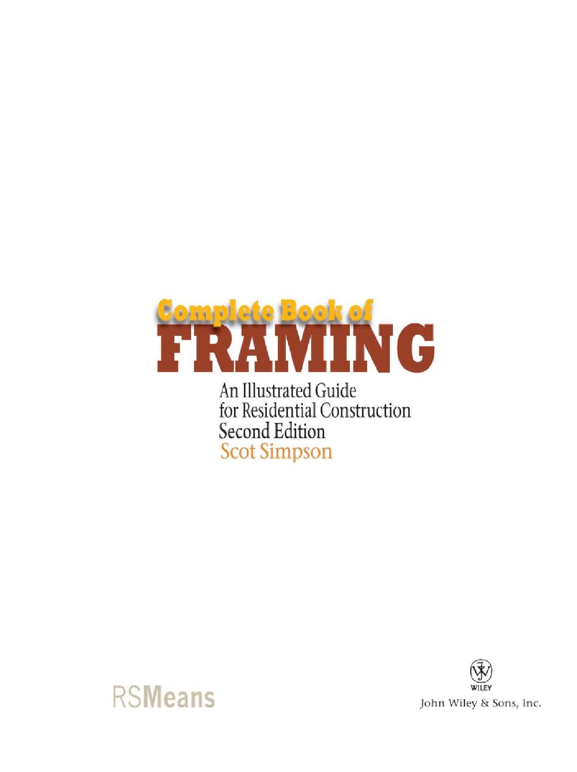 Complete Book of Framing