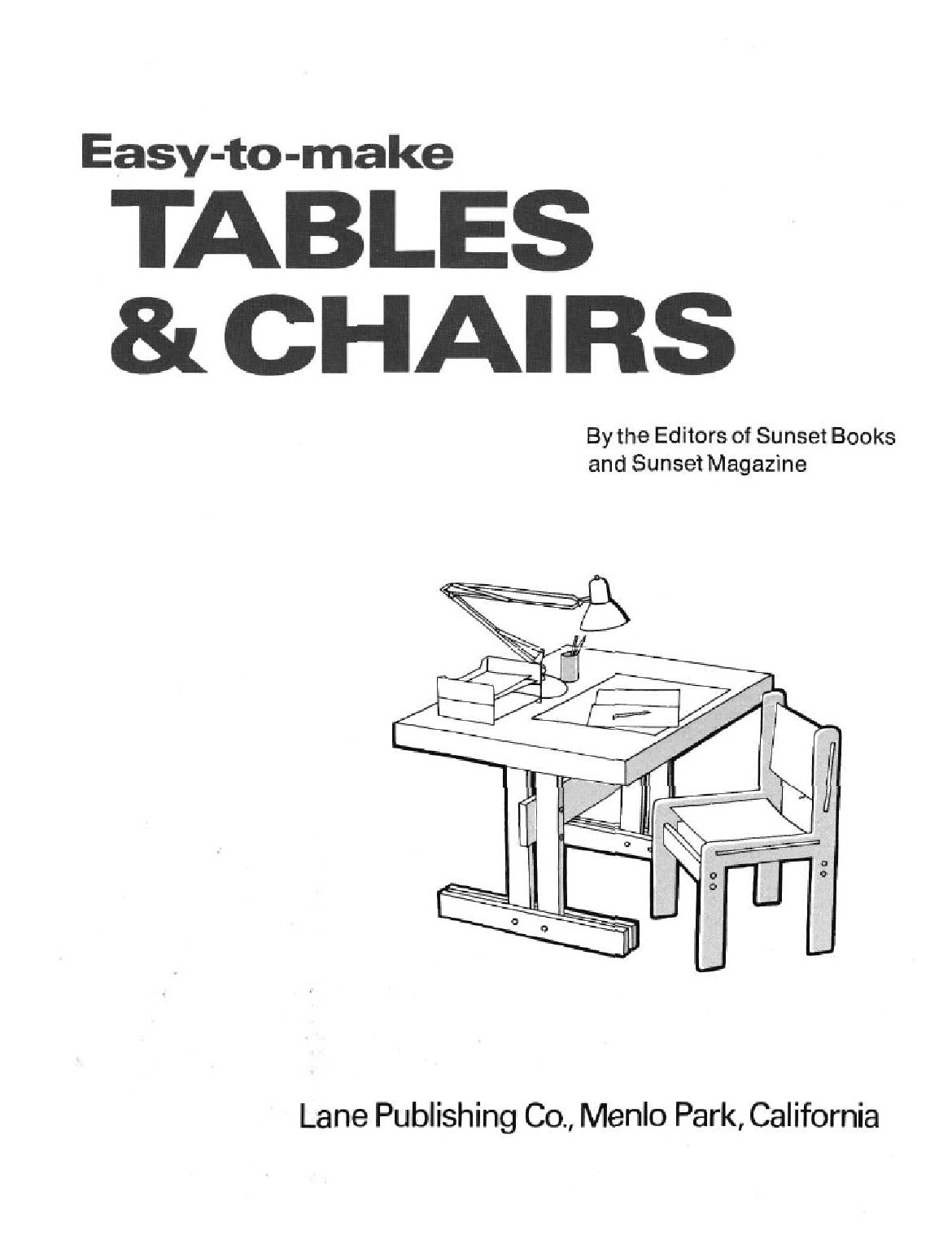 Easy-to-make Tables & Chairs 1980_易于使桌椅