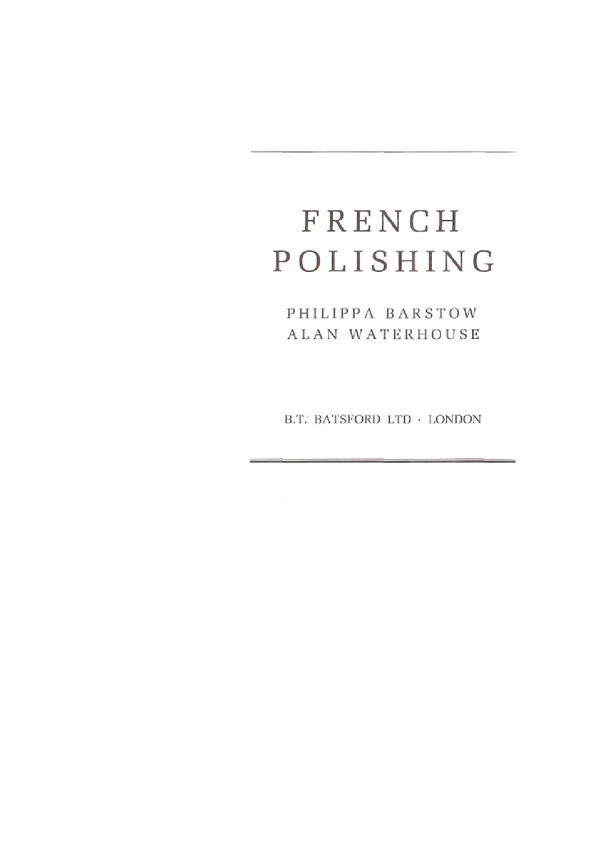 French Polishing_木製家具上的法国抛光