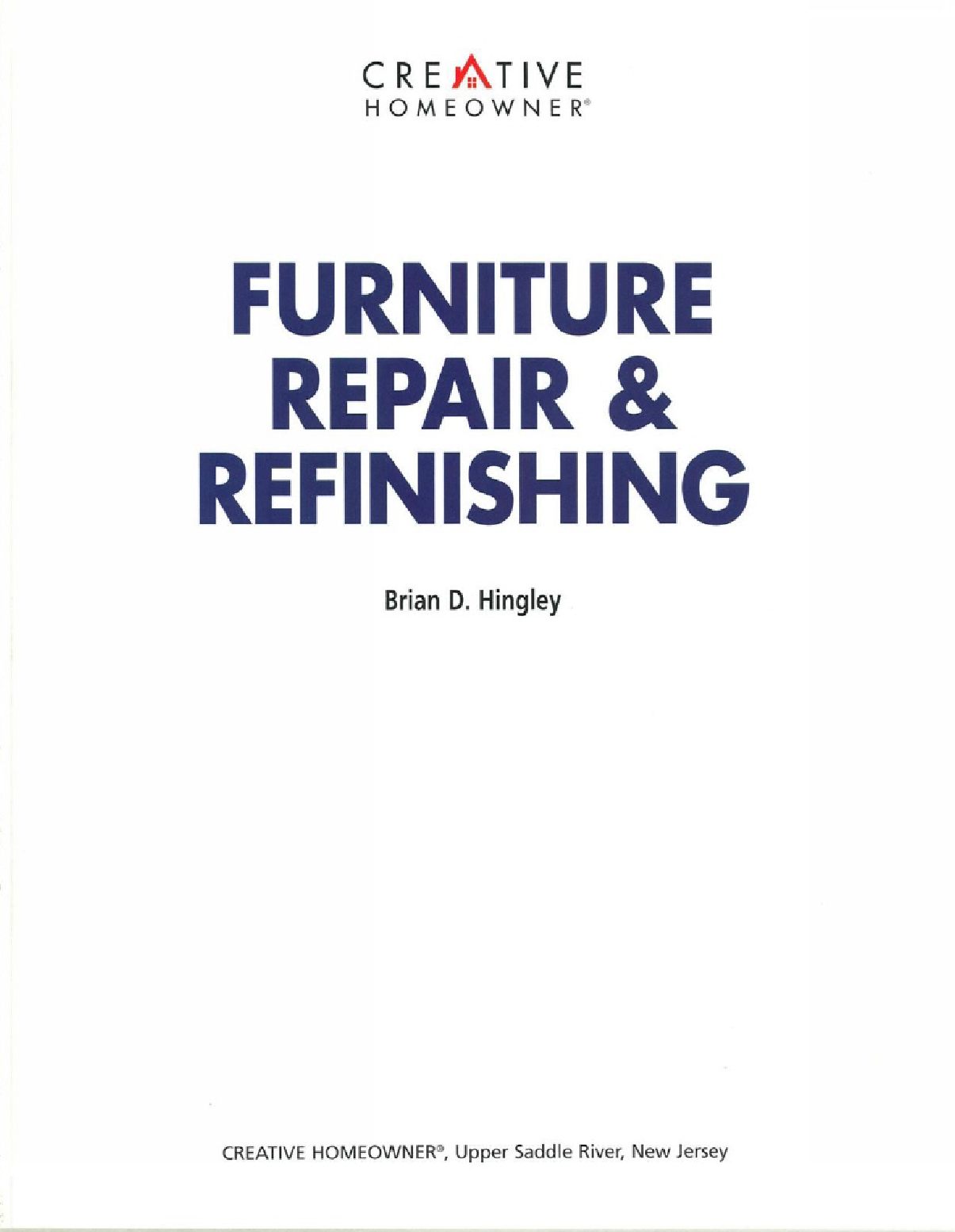 Furniture Repair & Refinishing