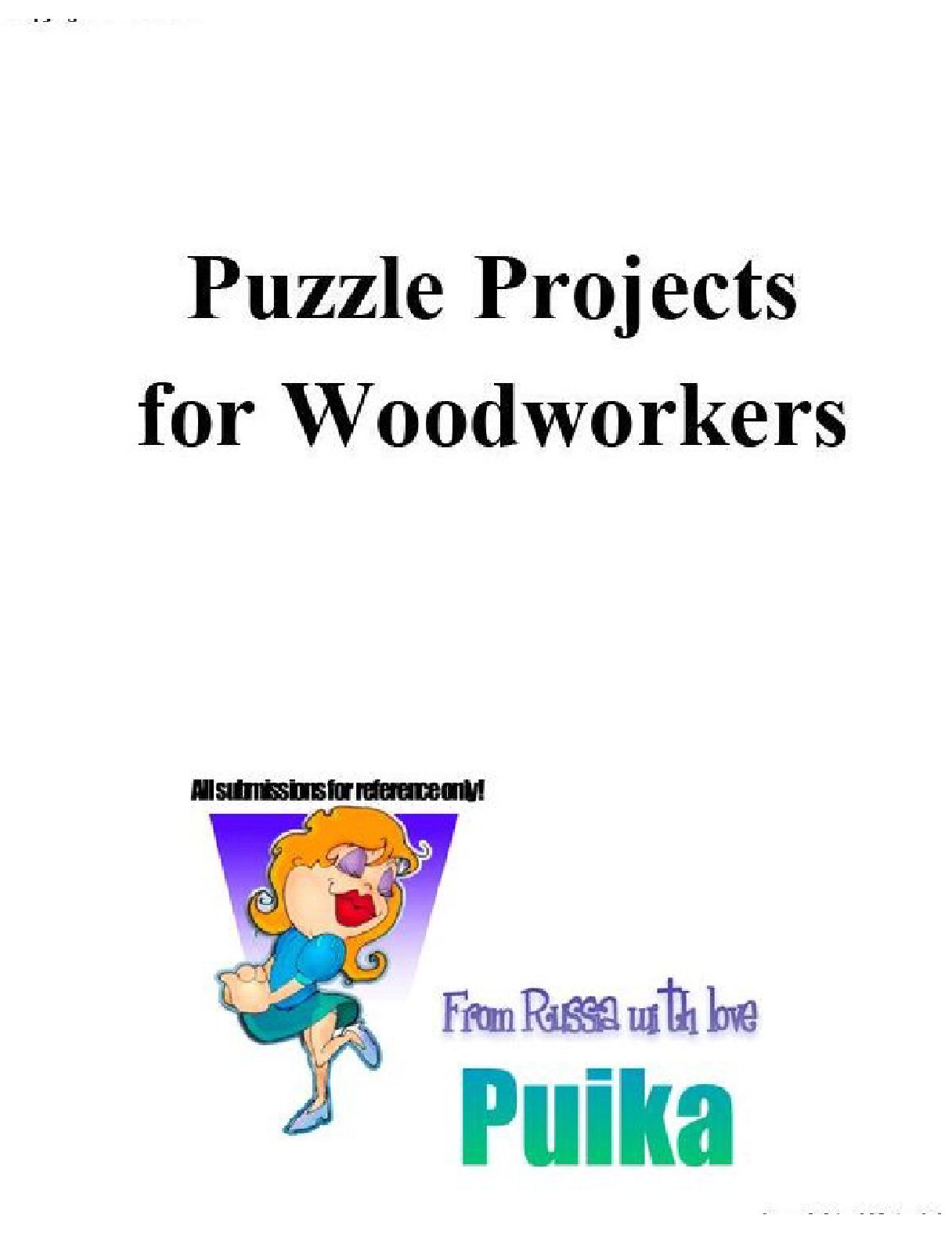 Puzzle Projects for Woodworkers 2007_益智项目木材