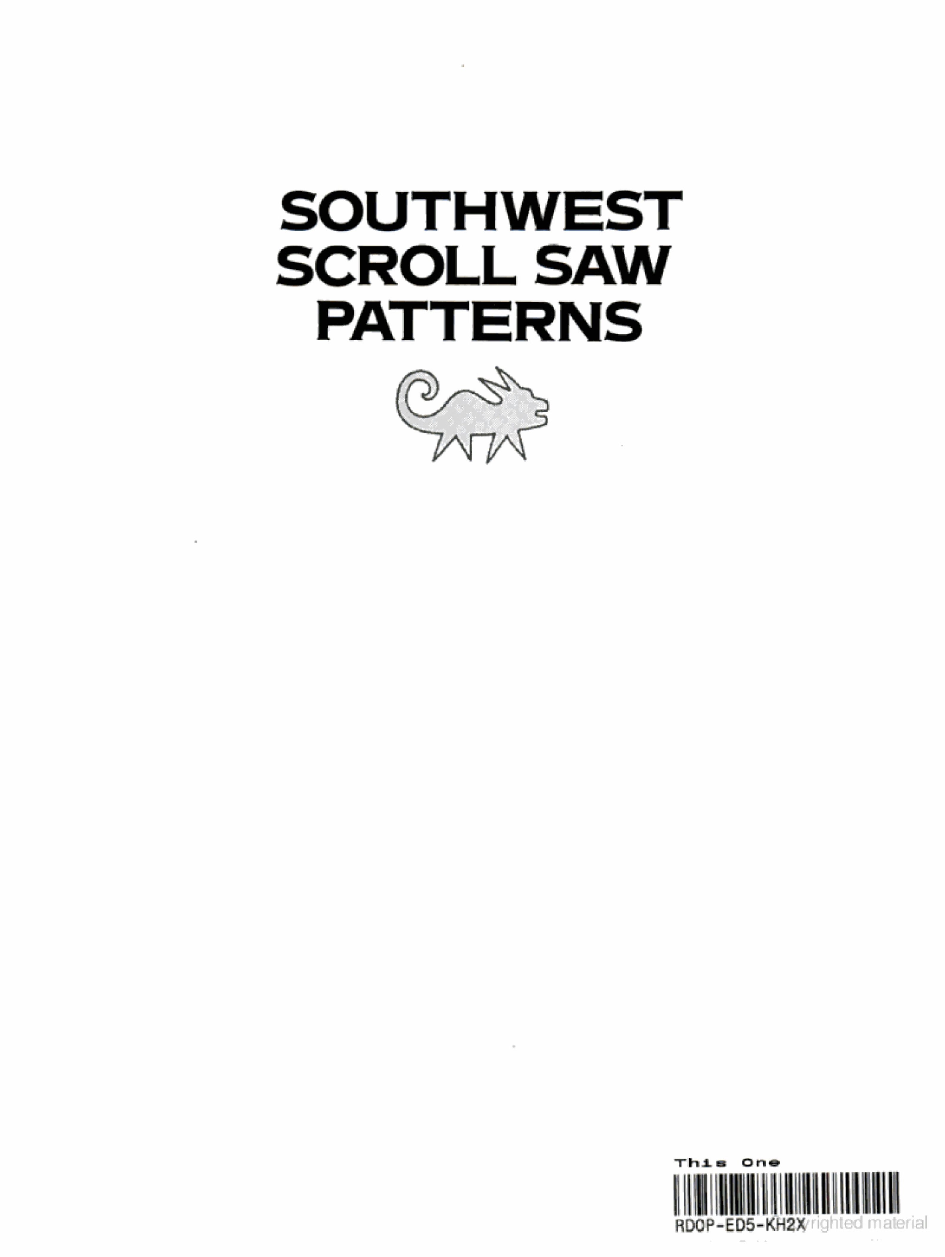 Southwest Scroll Saw Patterns