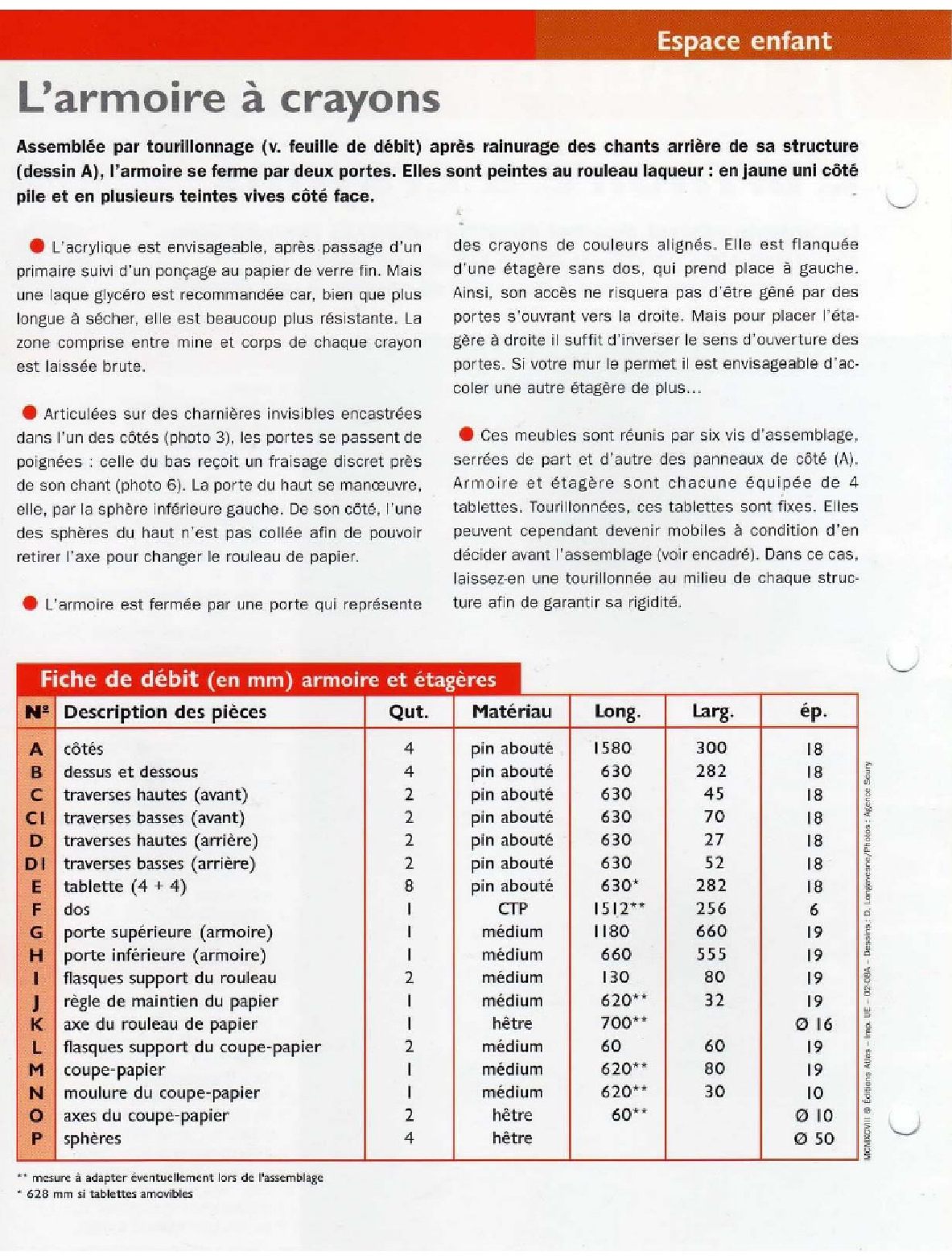 Travail du bois 2006  法语 Le travail du bois