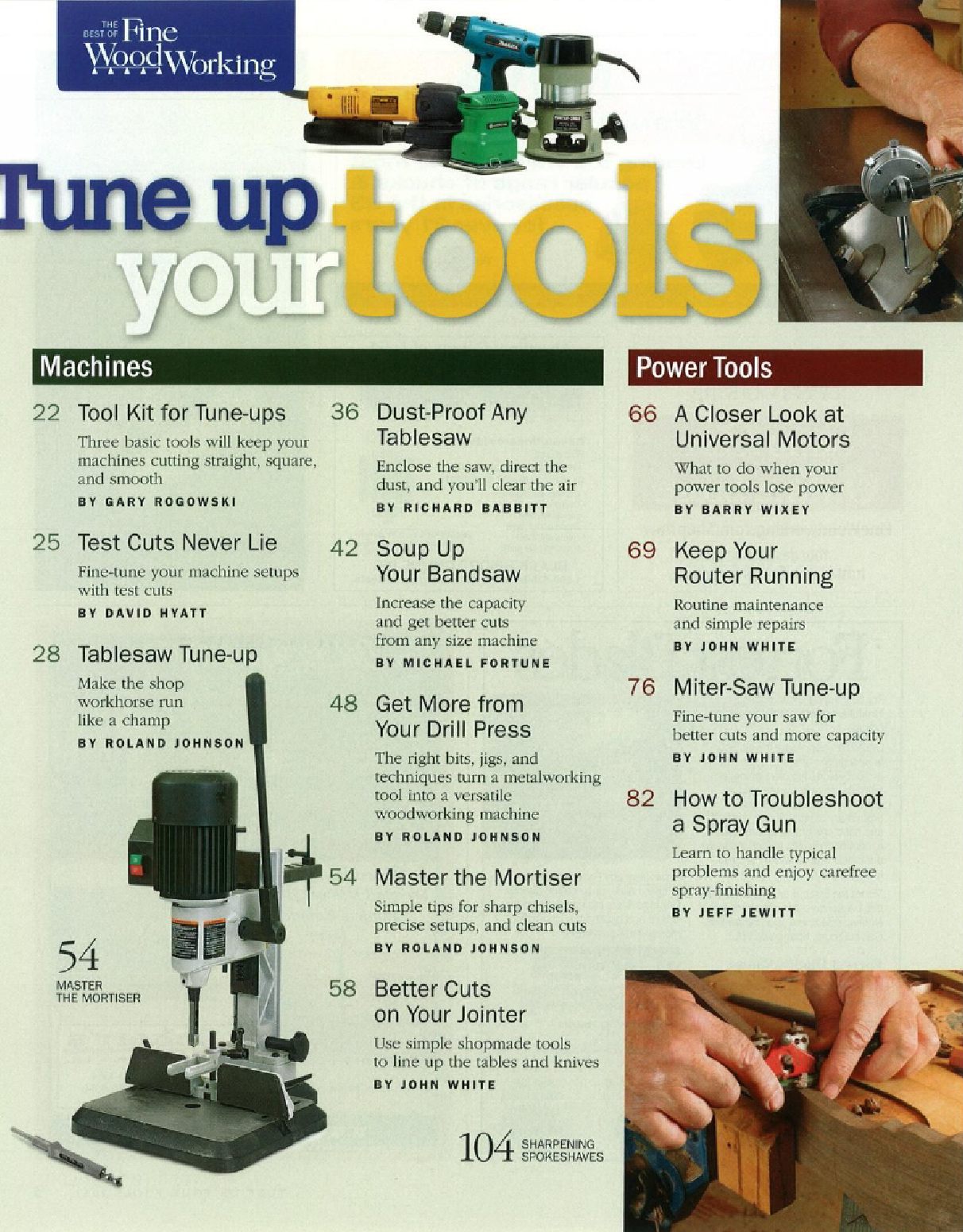 Tune Up Your Tools. Fine Woodworking 2011