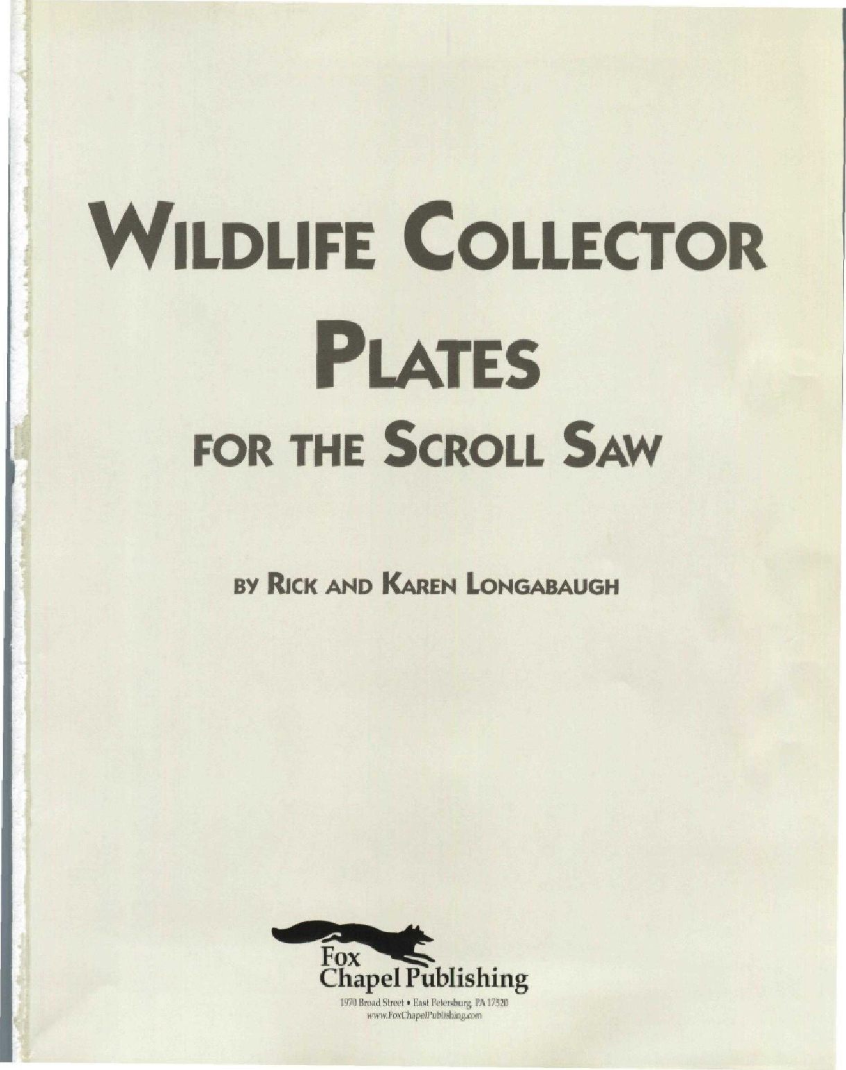 Wildlife Collector Plates for the Scroll Saw