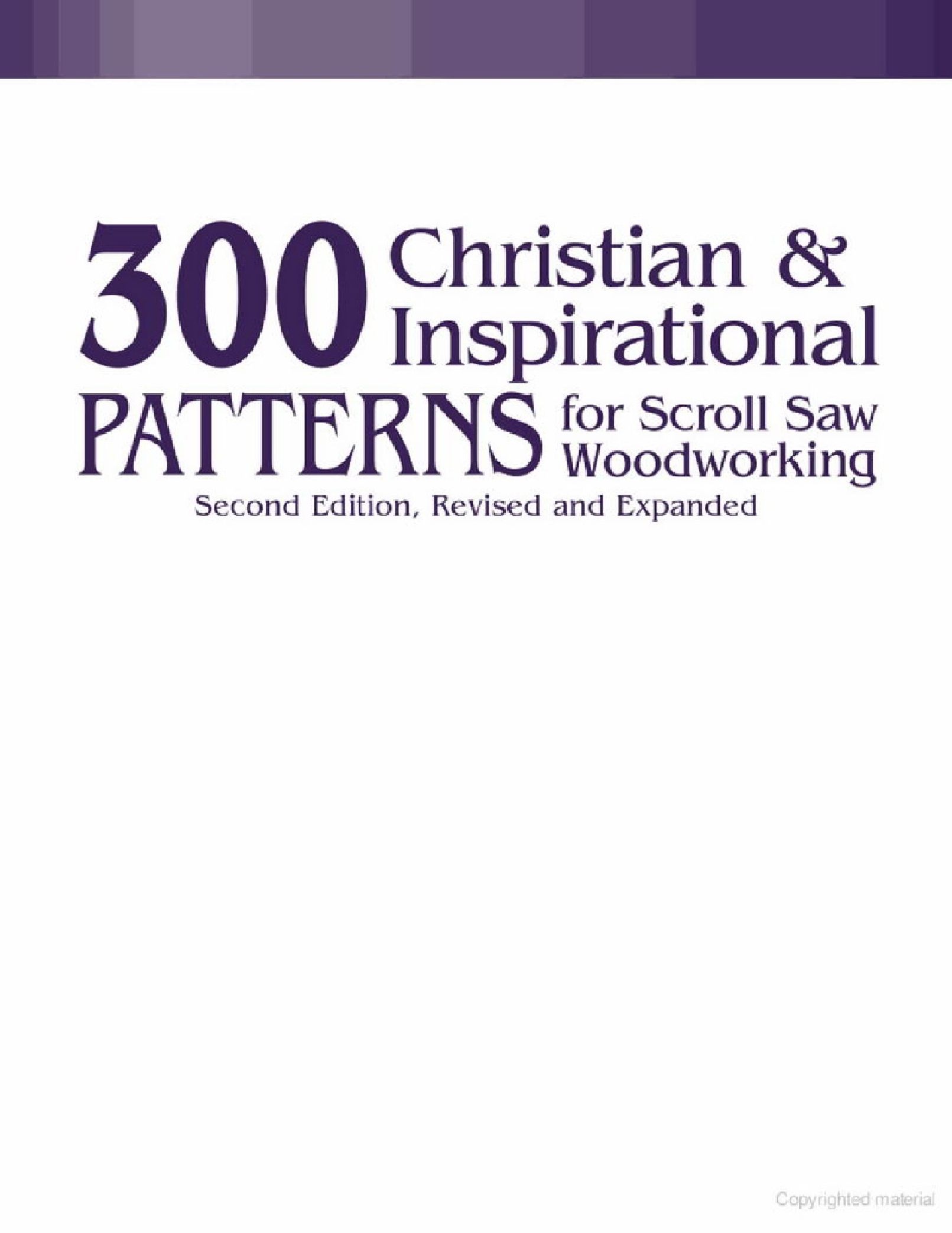 300Christian and Inspirational Patterns for ScrollSaw