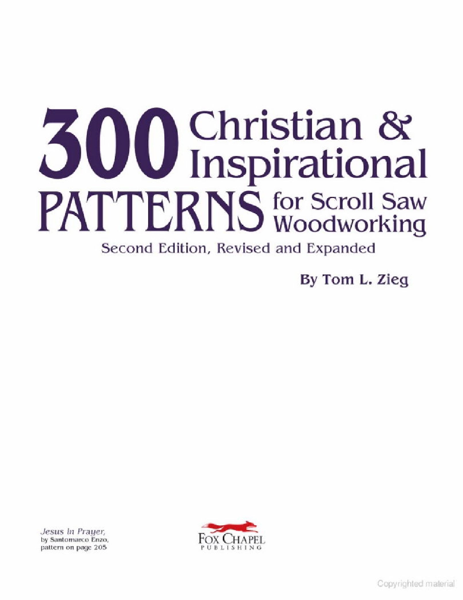 300Christian and Inspirational Patterns for ScrollSaw