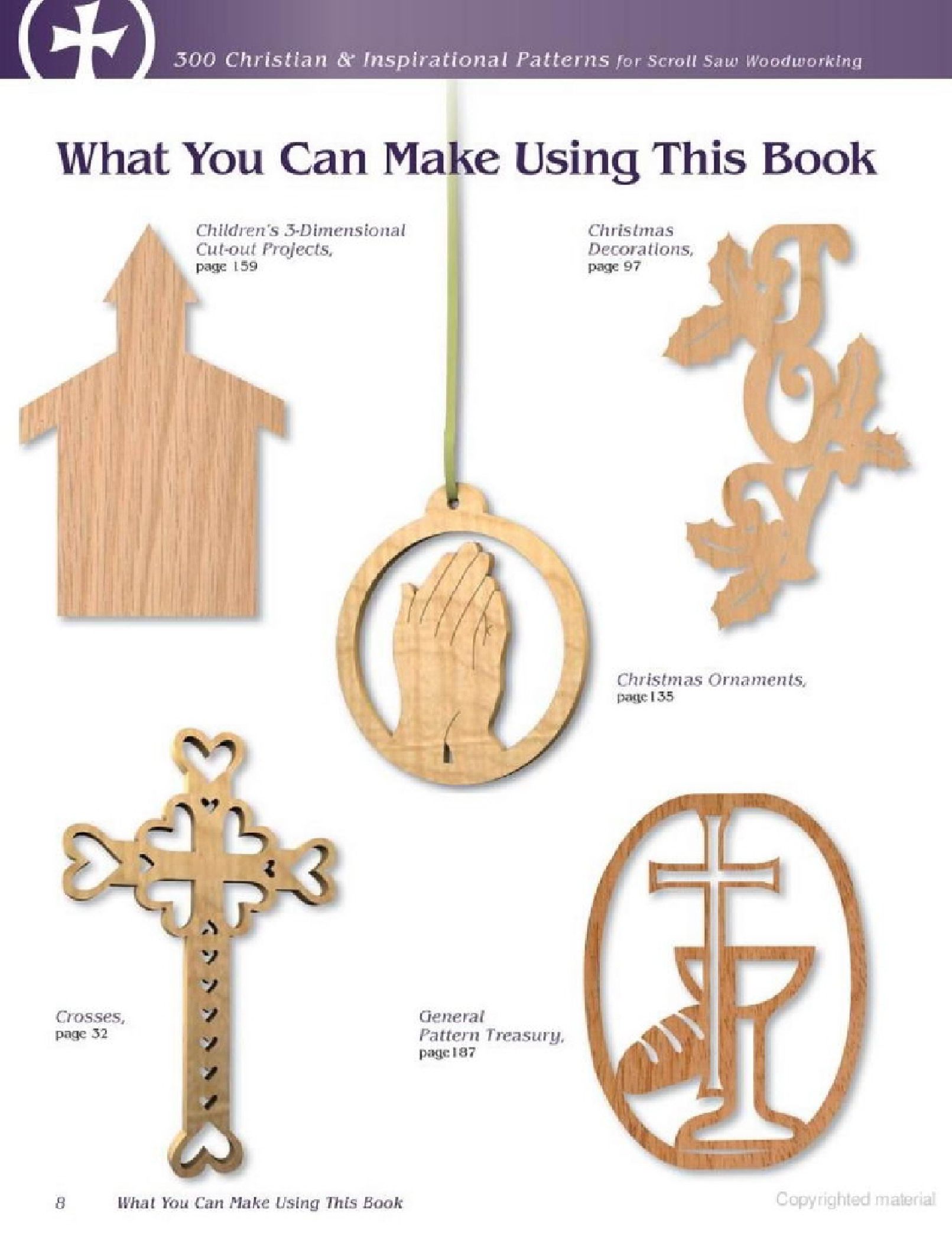 300Christian and Inspirational Patterns for ScrollSaw