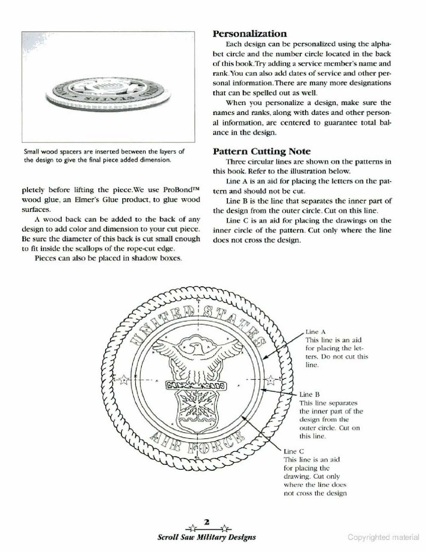 Scroll Saw Military Designs_Patterns for All Branches of the U.S. Military