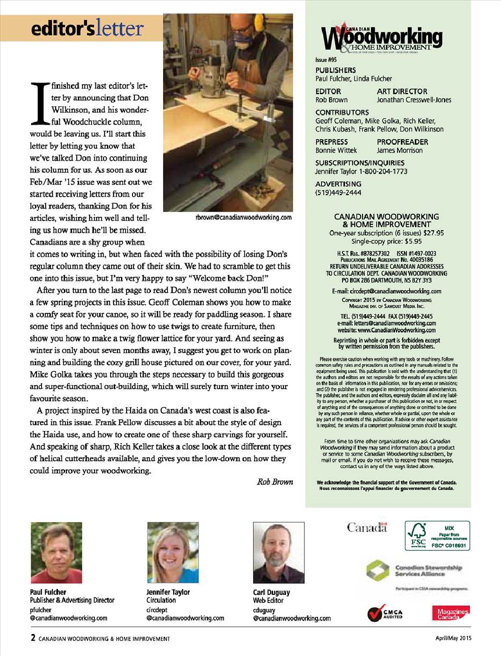 canadian woodworking第095期