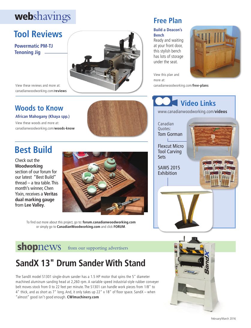 canadian woodworking第100期