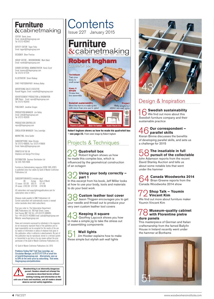 furniture cabinetmaking第227期