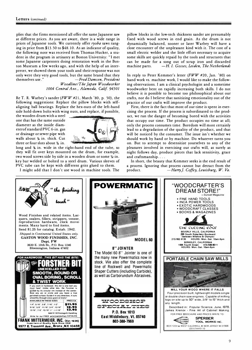 fina woodworking第23期