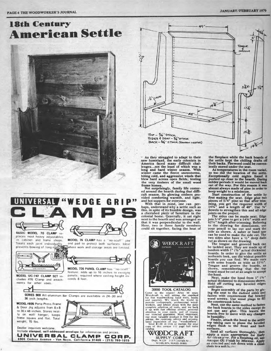 woodworker journal 1979年第1期