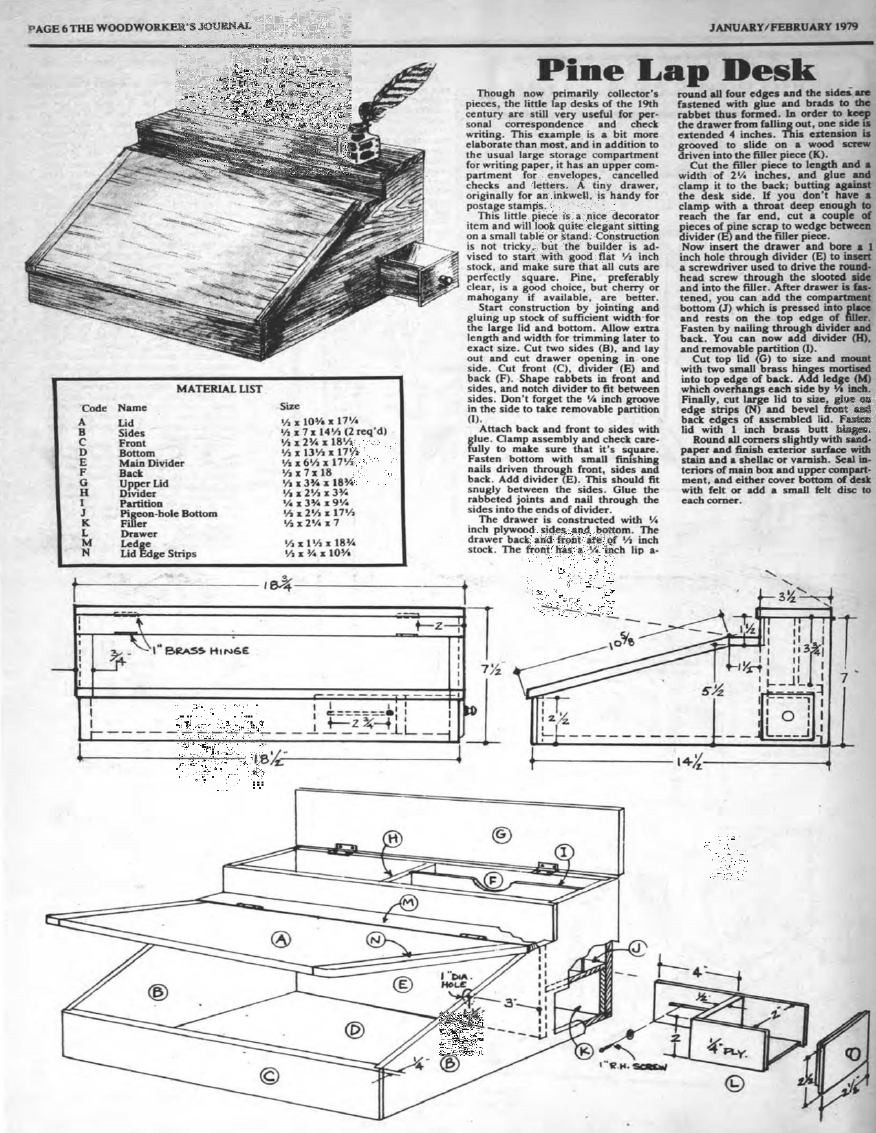 woodworker journal 1979年第1期