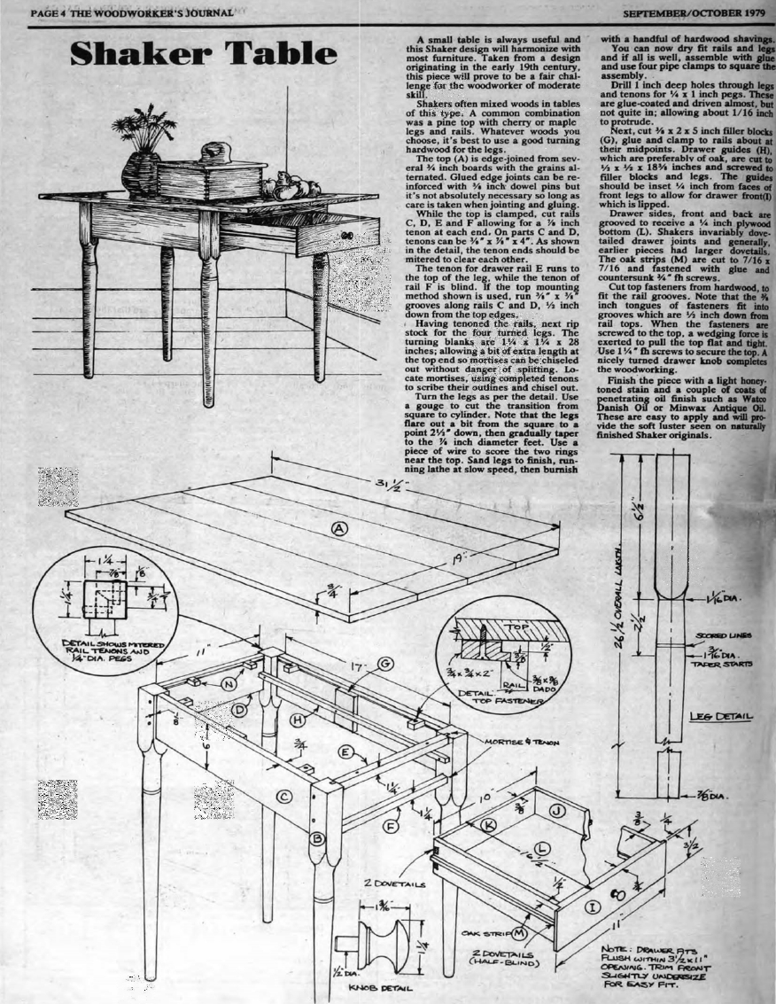 woodworker journal 1979年第5期