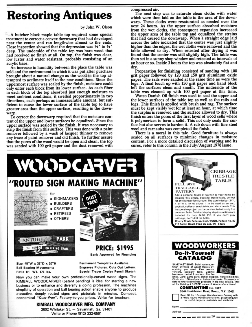 woodworker journal 1980年第6期