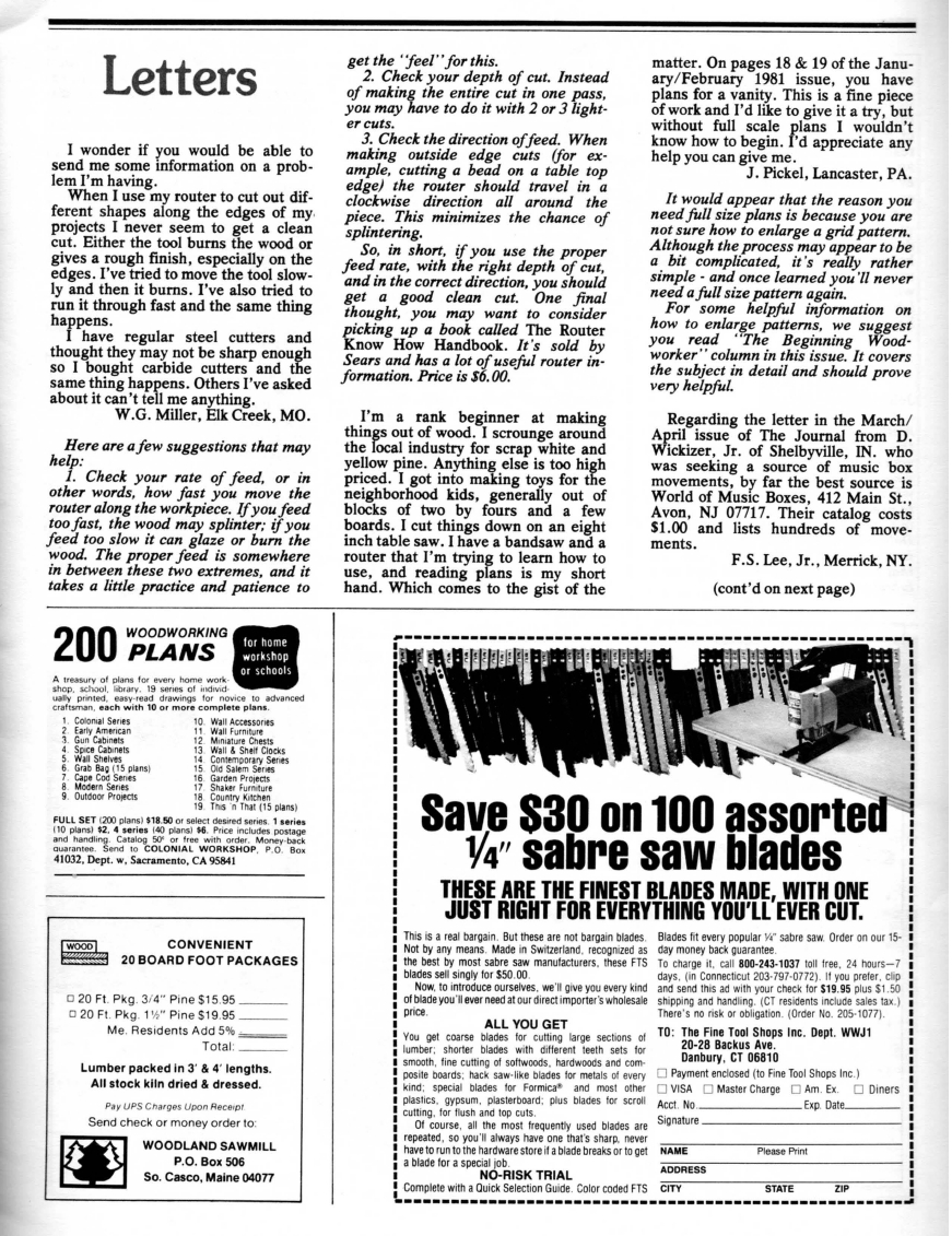 woodworker journal 1981年第3期