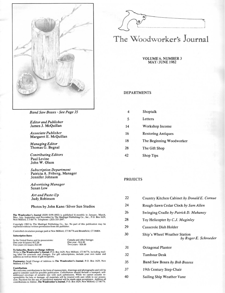 woodworker journal 1982年第3期