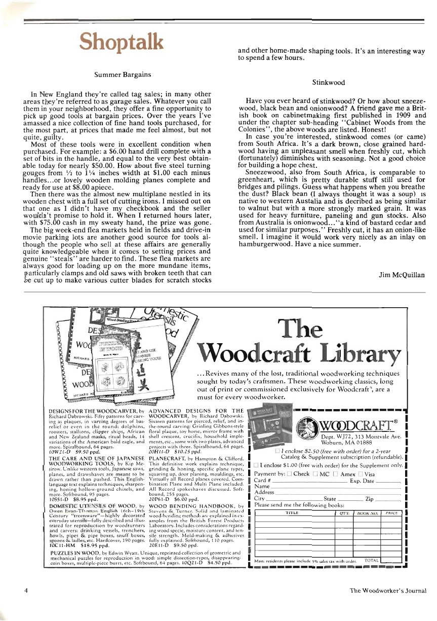 woodworker journal 1982年第4期