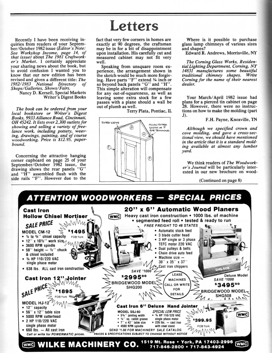 woodworker journal 1982年第6期