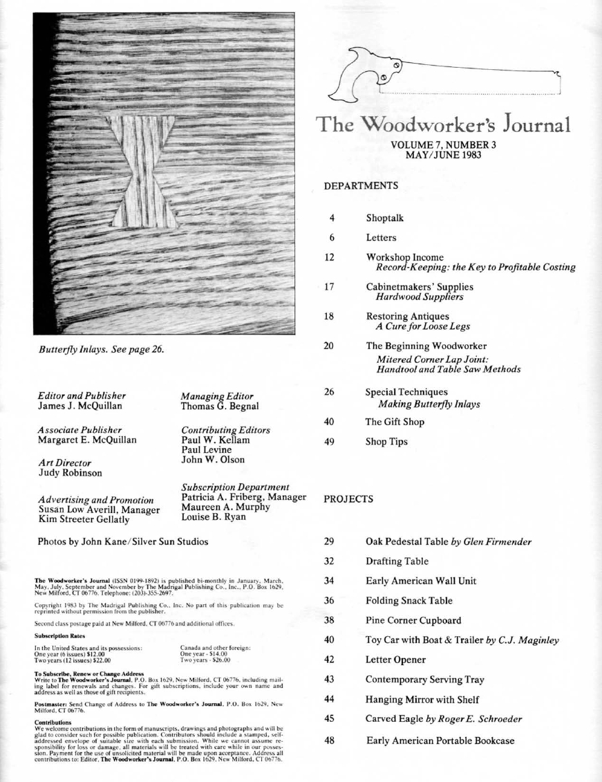 woodworker journal 1983年第3期