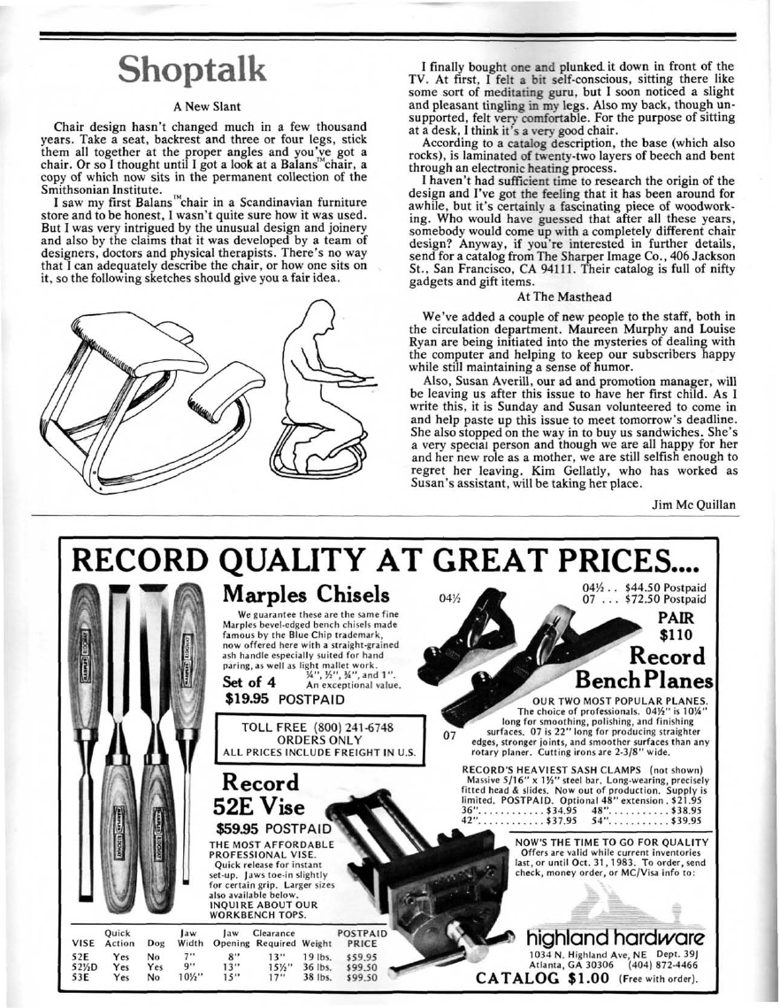 woodworker journal 1983年第3期