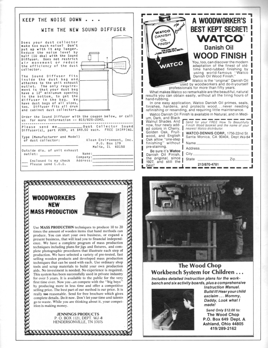 woodworker journal 1984年第3期