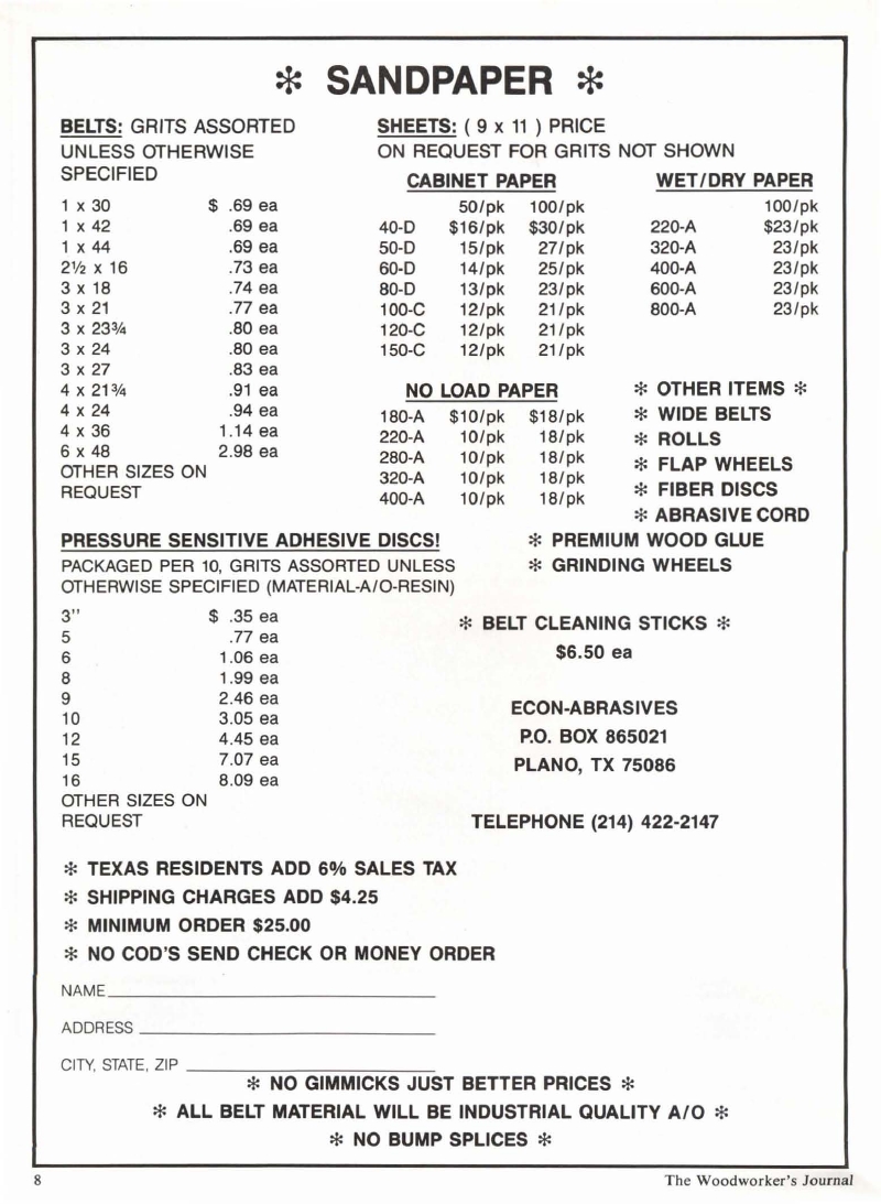woodworker journal 1986年第2期