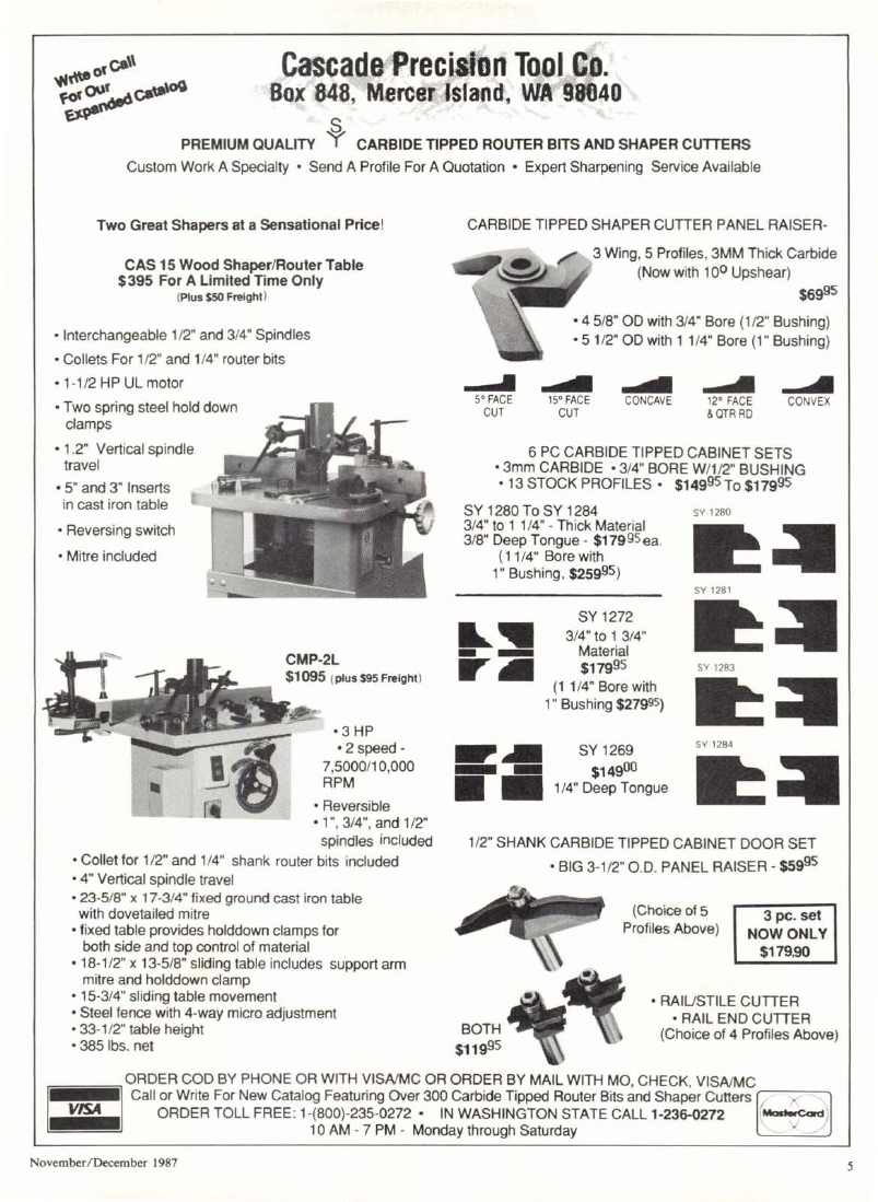 woodworker journal 1987年第6期