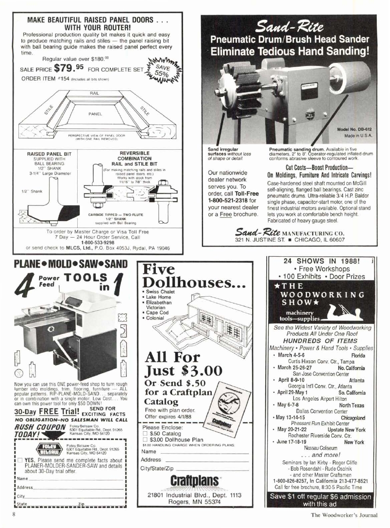 woodworker journal 1988年第2期